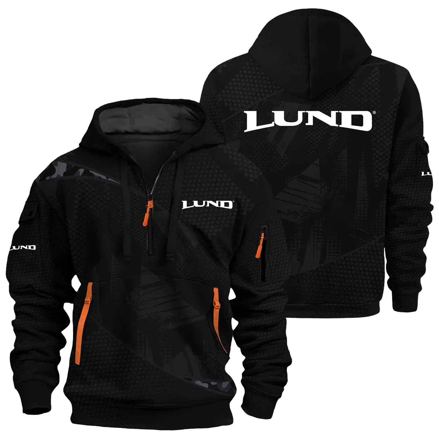 Lund Exclusive Logo Half Zipper Hoodie TTFSHHZ3D081912LBZ – Lund Hoodie Lund Exclusive Logo Half Zipper Hoodie TTFSHHZ3D081912LBZ – Lund Hoodie
