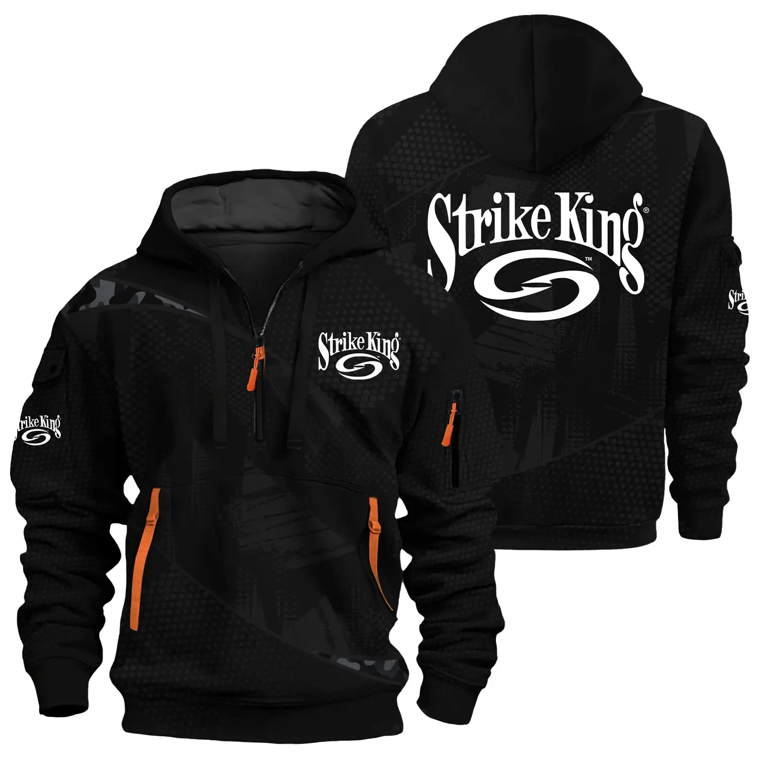 Strike King Exclusive Logo Half Zipper Hoodie TTFSHHZ3D081912SKZ – Strike King Hoodie