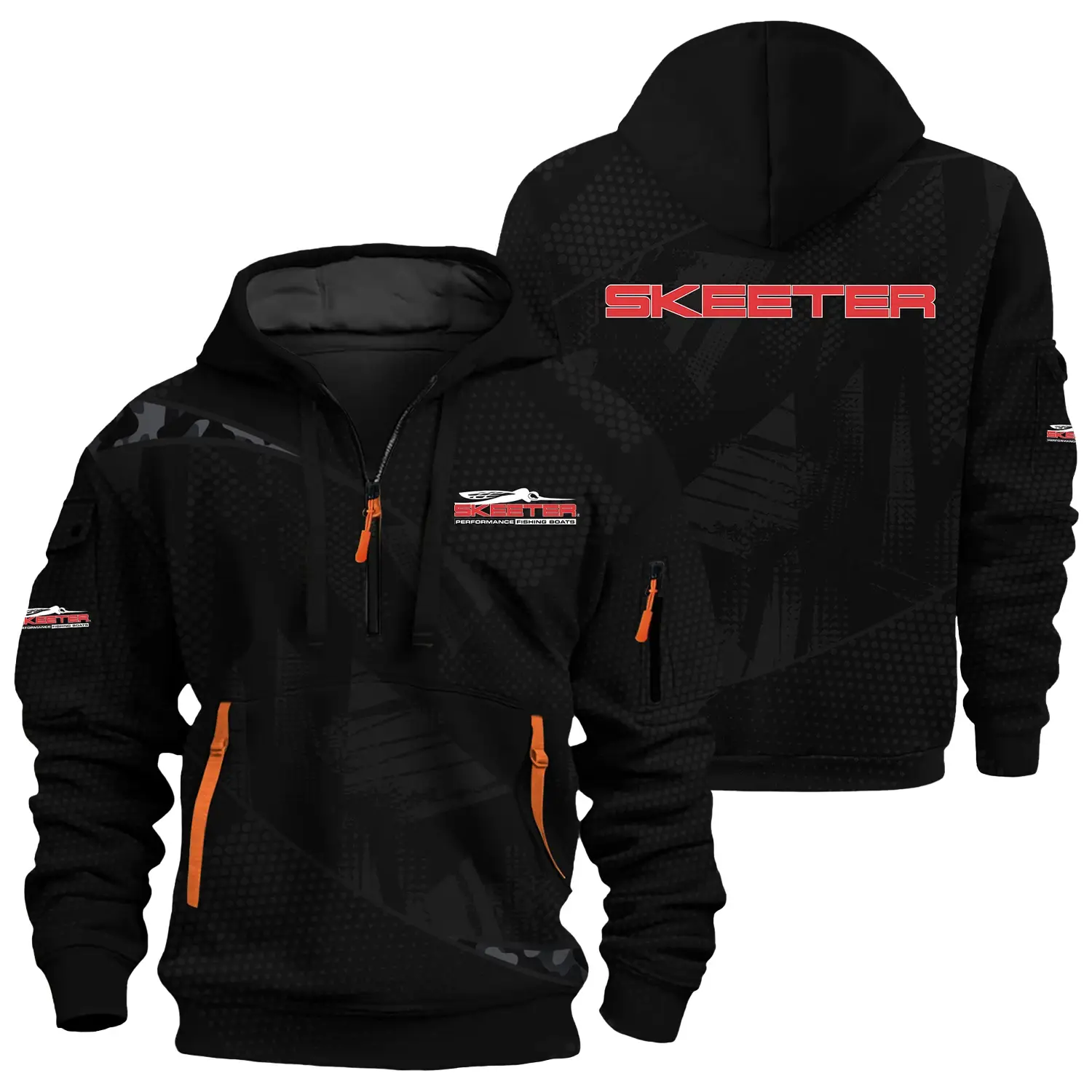 Skeeter Exclusive Logo Half Zipper Hoodie TTFSHHZ3D081912STZ – Skeeter Hoodie