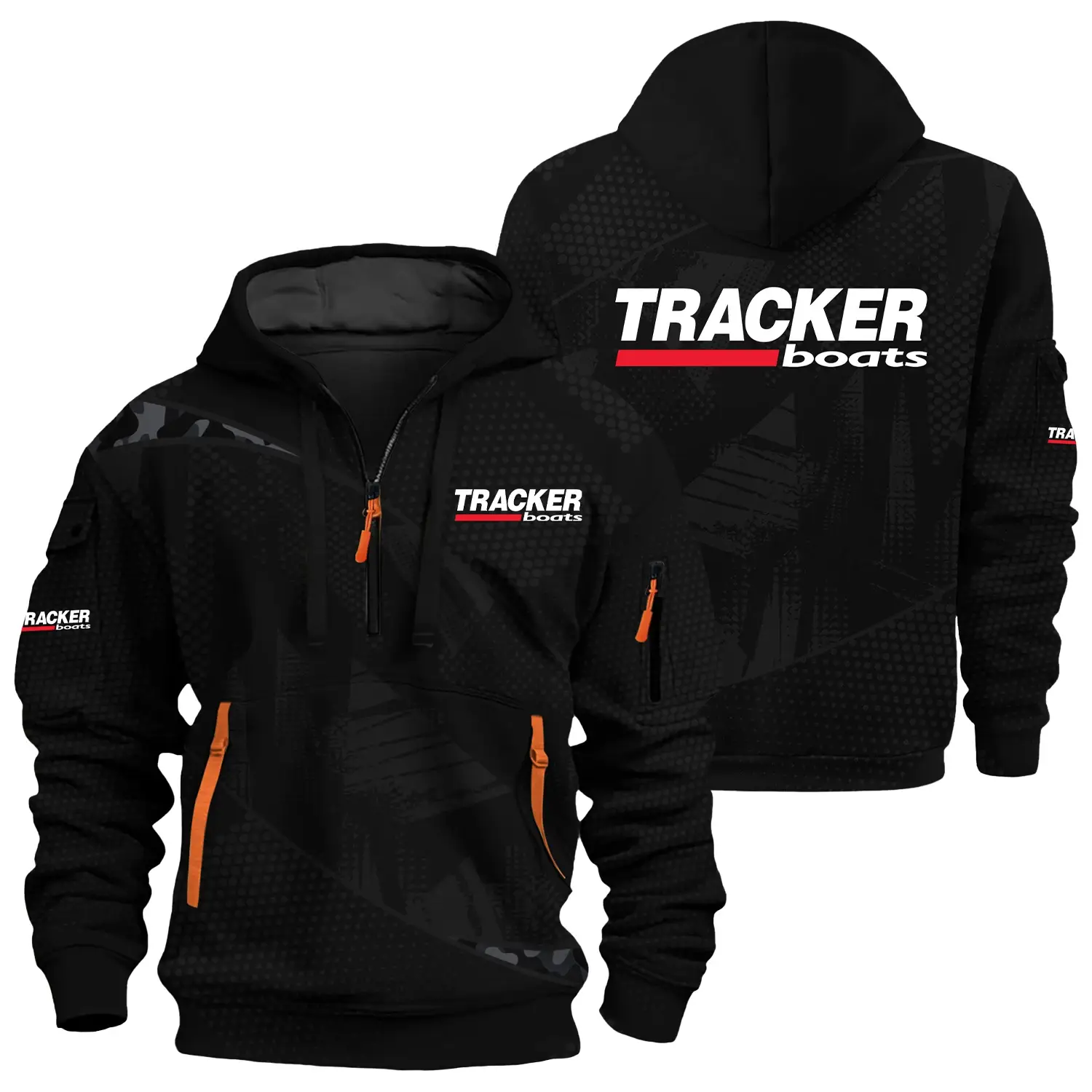 Tracker Exclusive Logo Half Zipper Hoodie TTFSHHZ3D081912TRZ – Tracker Hoodie