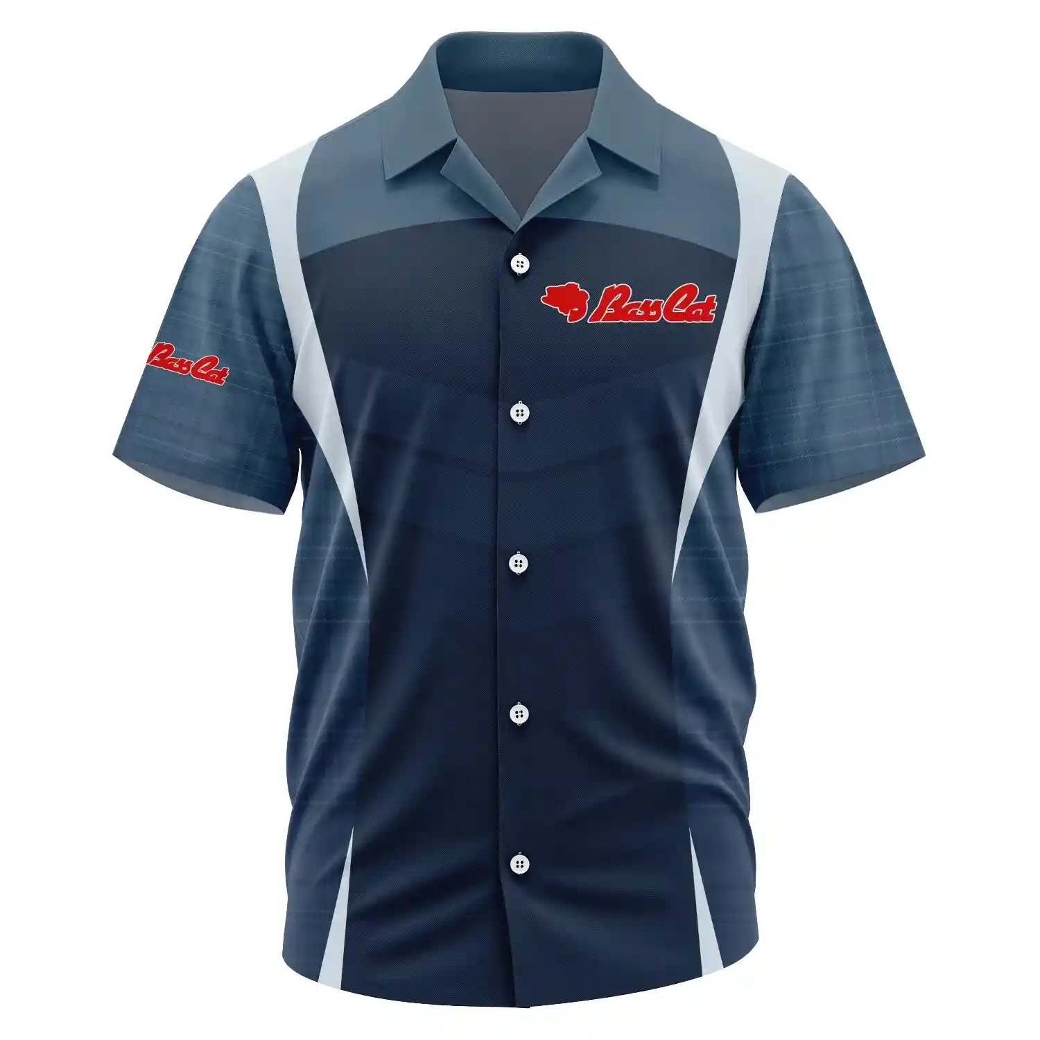 Bass Cat Exclusive Logo Short Sleeve Camp Collar Shirt TTFSHWSCS1903003BCZ – Bass Cat Shirt