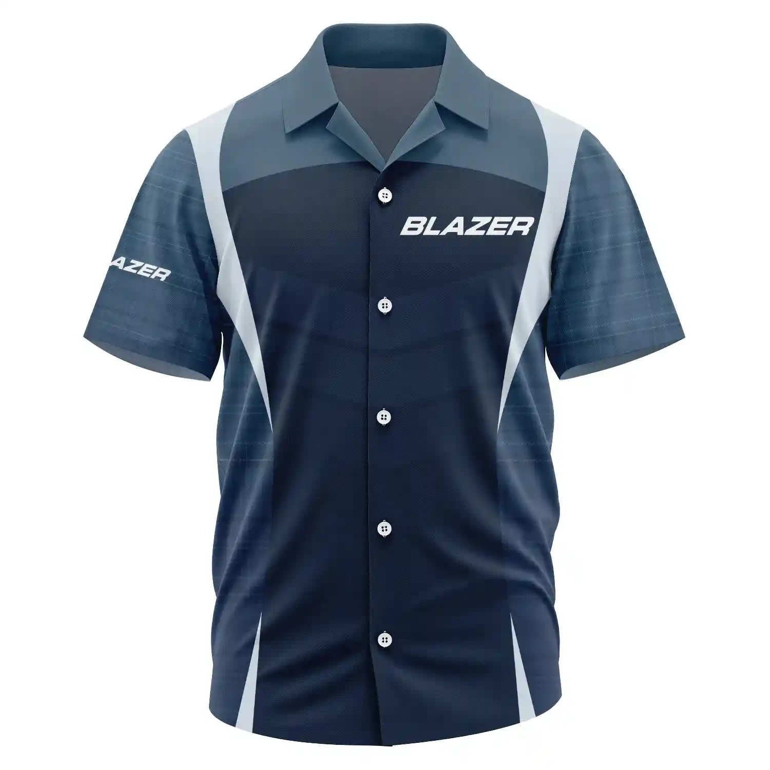 Blazer Exclusive Logo Short Sleeve Camp Collar Shirt TTFSHWSCS1903003BLZ – Blazer Shirt