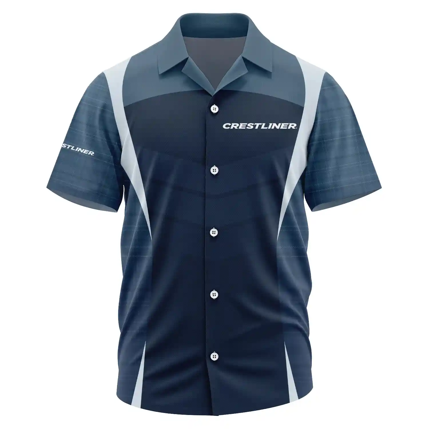 Crestliner Exclusive Logo Short Sleeve Camp Collar Shirt TTFSHWSCS1903003CLZ – Crestliner Shirt
