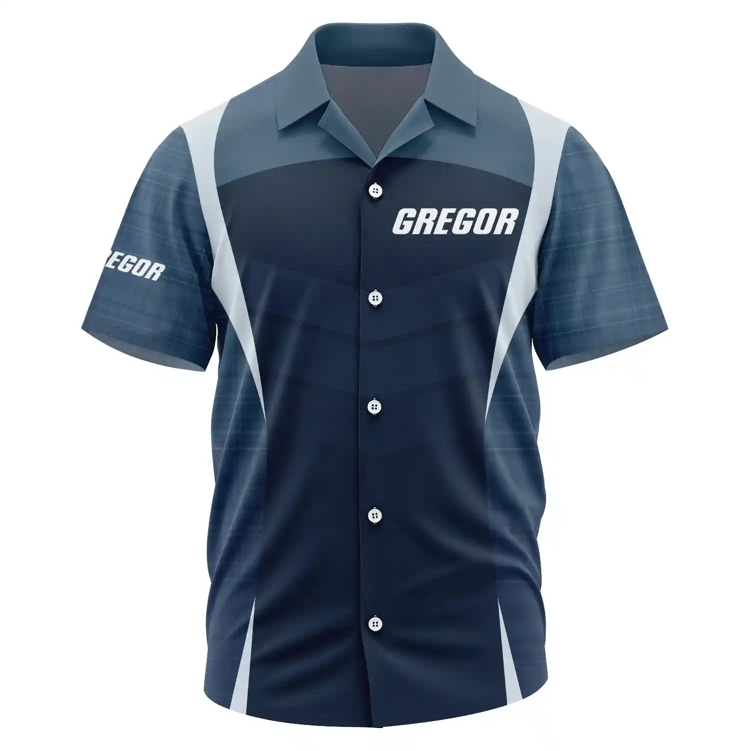 Gregor Exclusive Logo Short Sleeve Camp Collar Shirt TTFSHWSCS1903003GRZ – Gregor Shirt
