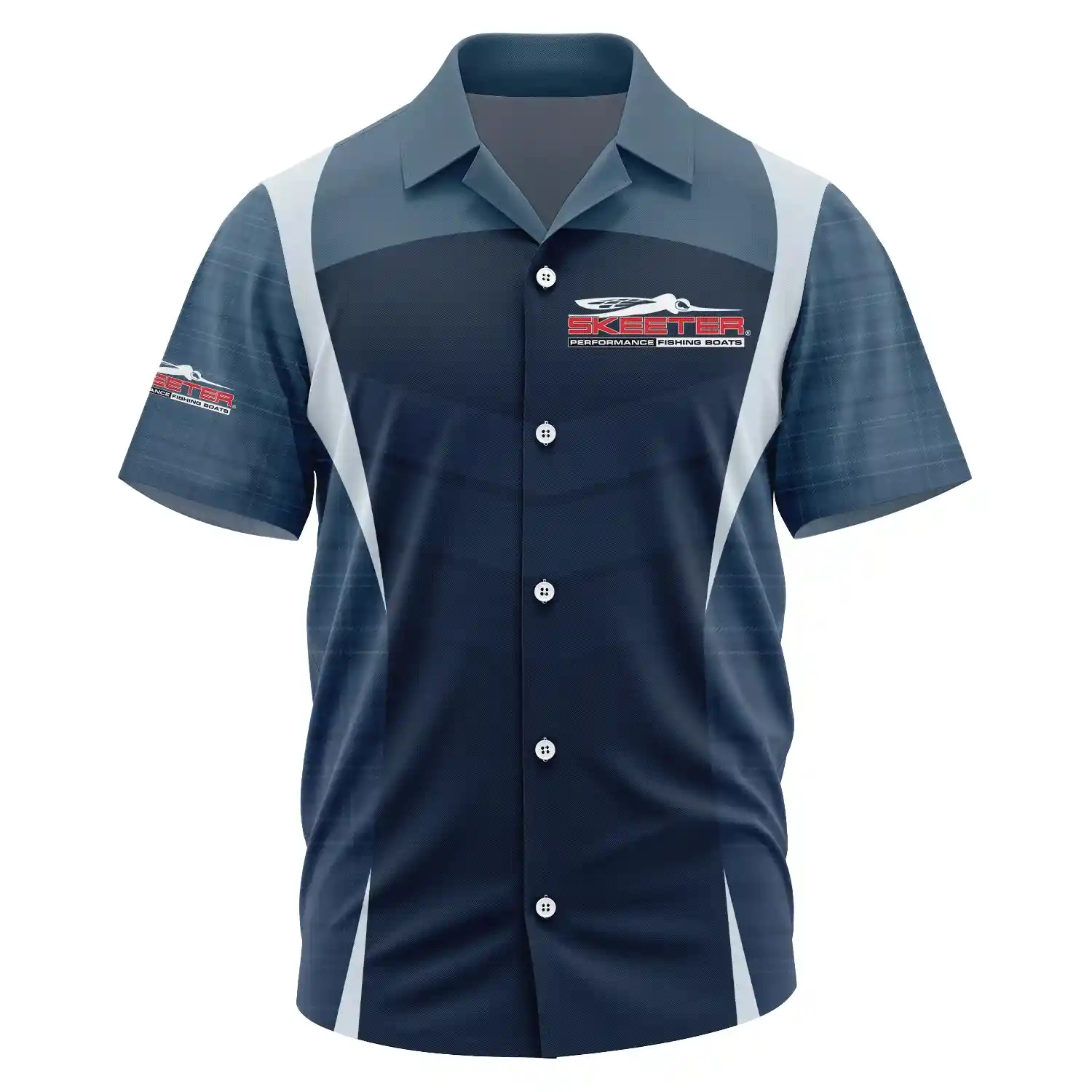 Skeeter Exclusive Logo Short Sleeve Camp Collar Shirt TTFSHWSCS1903003STZ – Skeeter Shirt