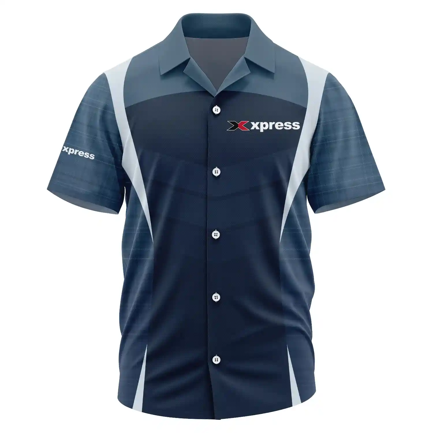 Xpress Exclusive Logo Short Sleeve Camp Collar Shirt TTFSHWSCS1903003XBZ – Xpress Shirt