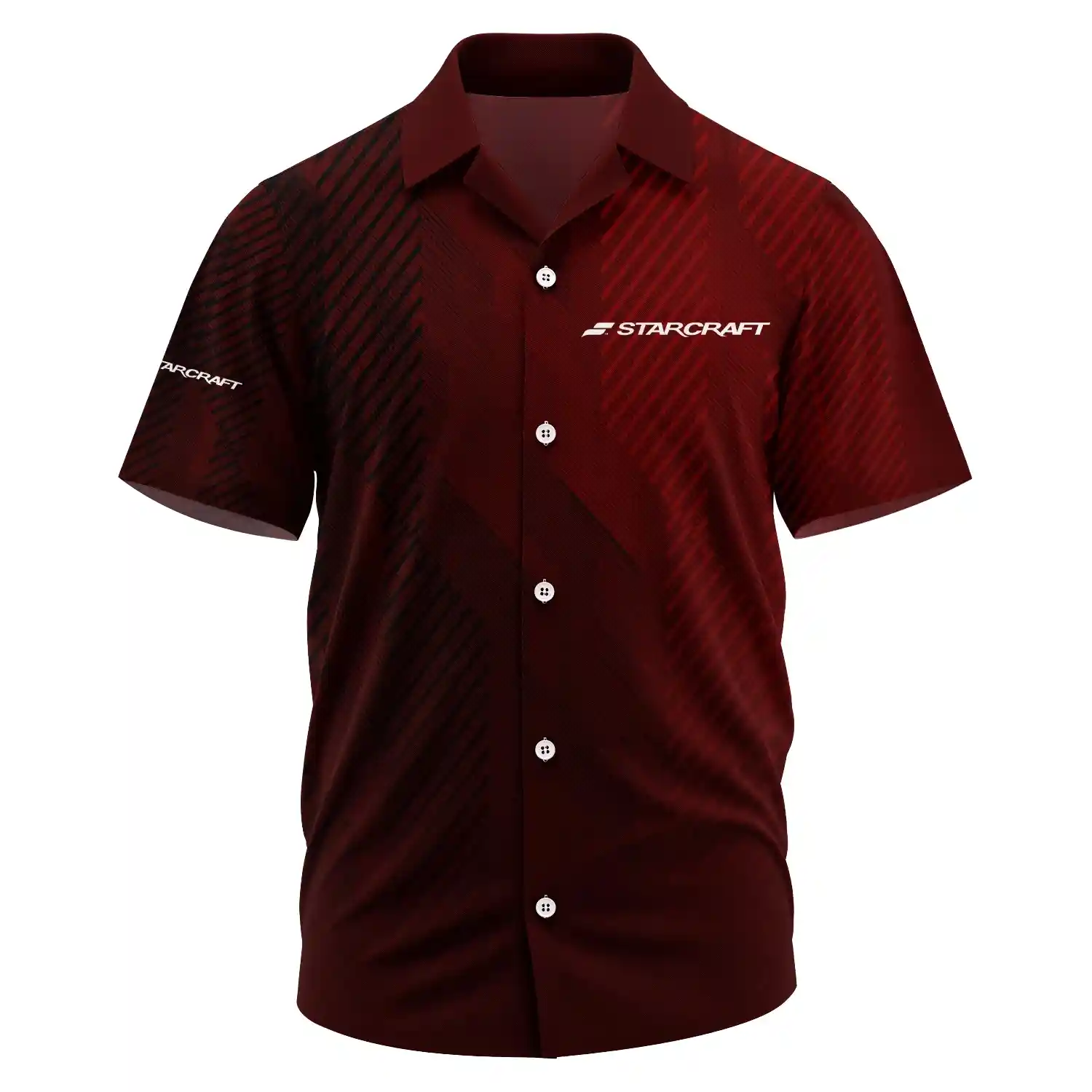 StarCraft Exclusive Logo Short Sleeve Camp Collar Shirt TTFSHWSCS1903006SCZ – StarCraft Shirt