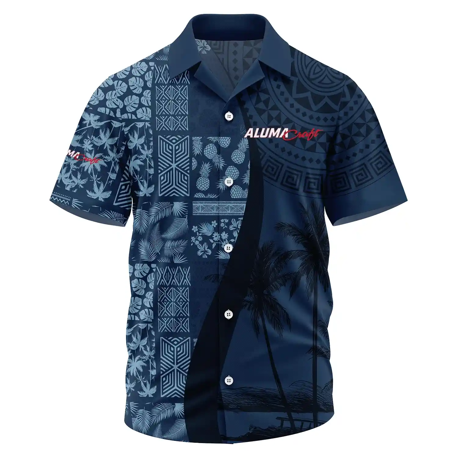 Alumacraft Exclusive Logo Short Sleeve Camp Collar Shirt TTFSHWSCS1903013ACZ – Alumacraft Shirt
