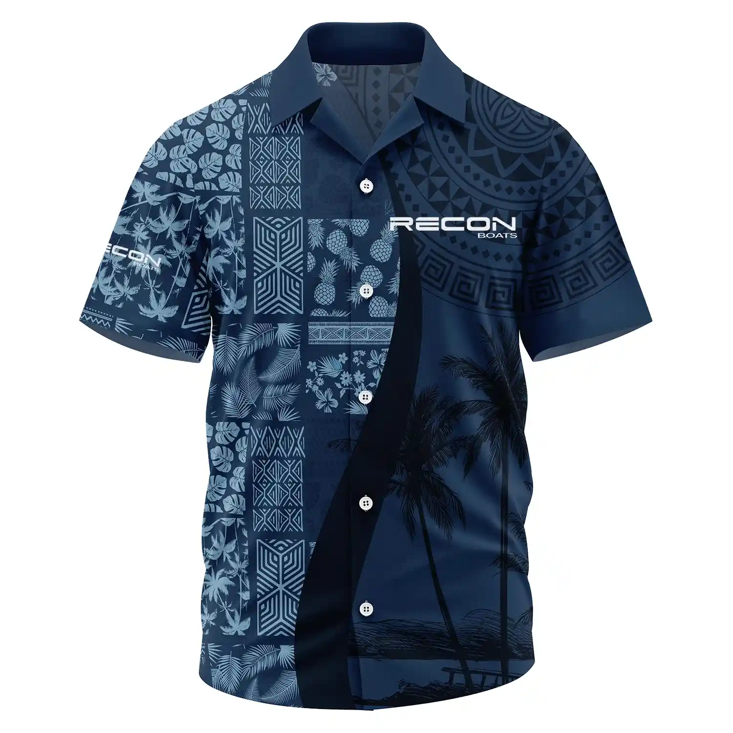 Recon Exclusive Logo Short Sleeve Camp Collar Shirt TTFSHWSCS1903013RCZ – Recon Shirt