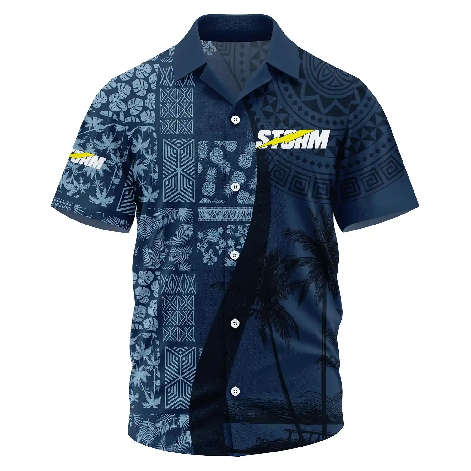 Storm Exclusive Logo Short Sleeve Camp Collar Shirt TTFSHWSCS1903013SOZ – Storm Shirt
