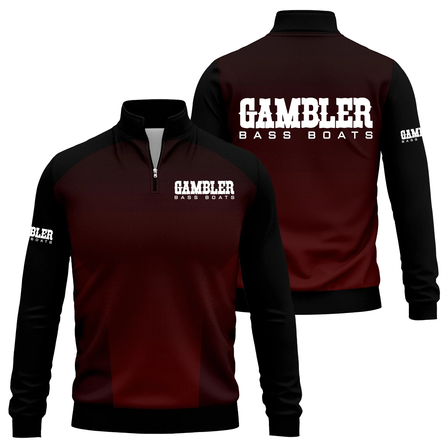 Gambler Exclusive Logo Quarter-Zip Sweatshirt TTFSQTZ210202GBZ – Gambler Sweatshirt