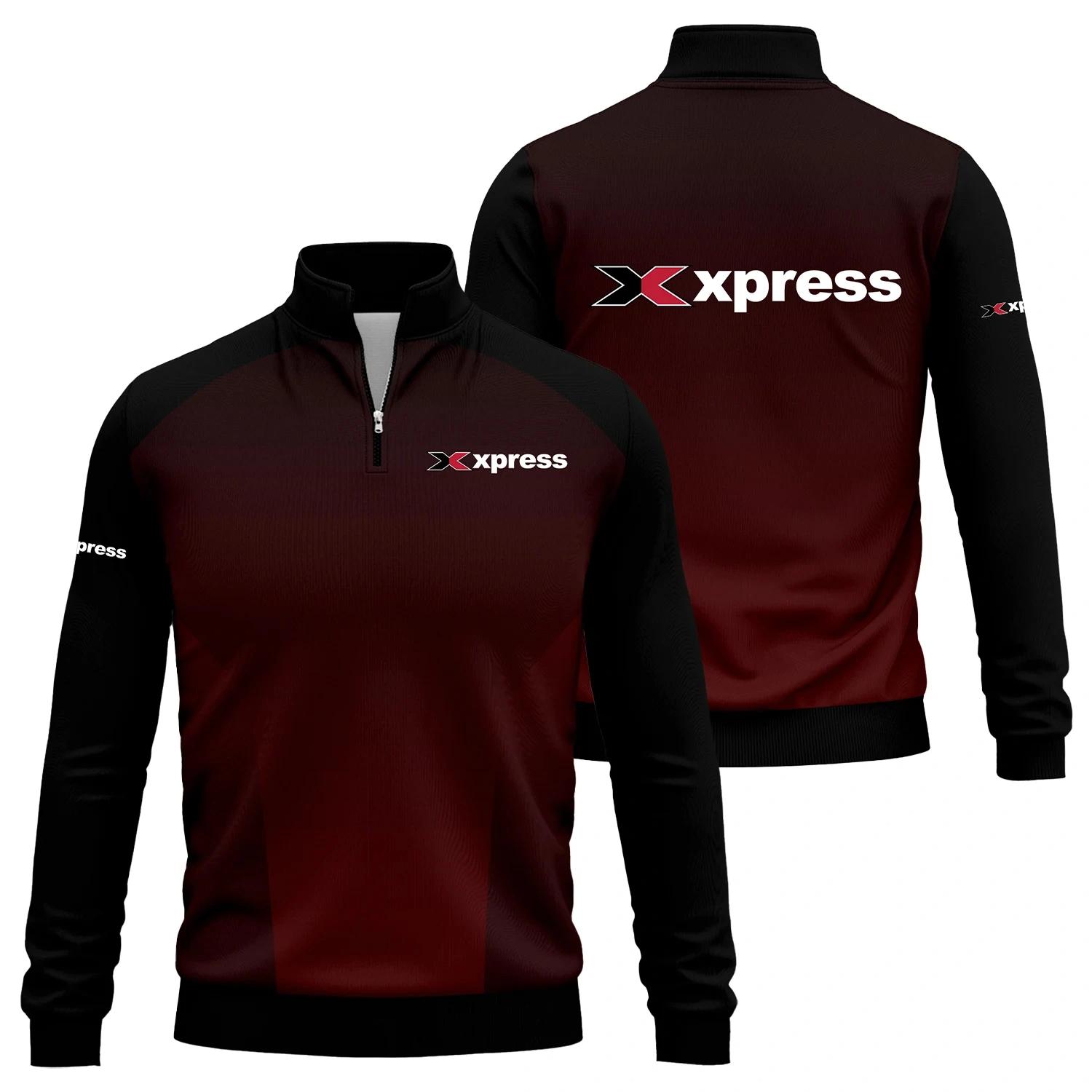 Xpress Exclusive Logo Quarter-Zip Sweatshirt TTFSQTZ210202XBZ – Xpress Sweatshirt