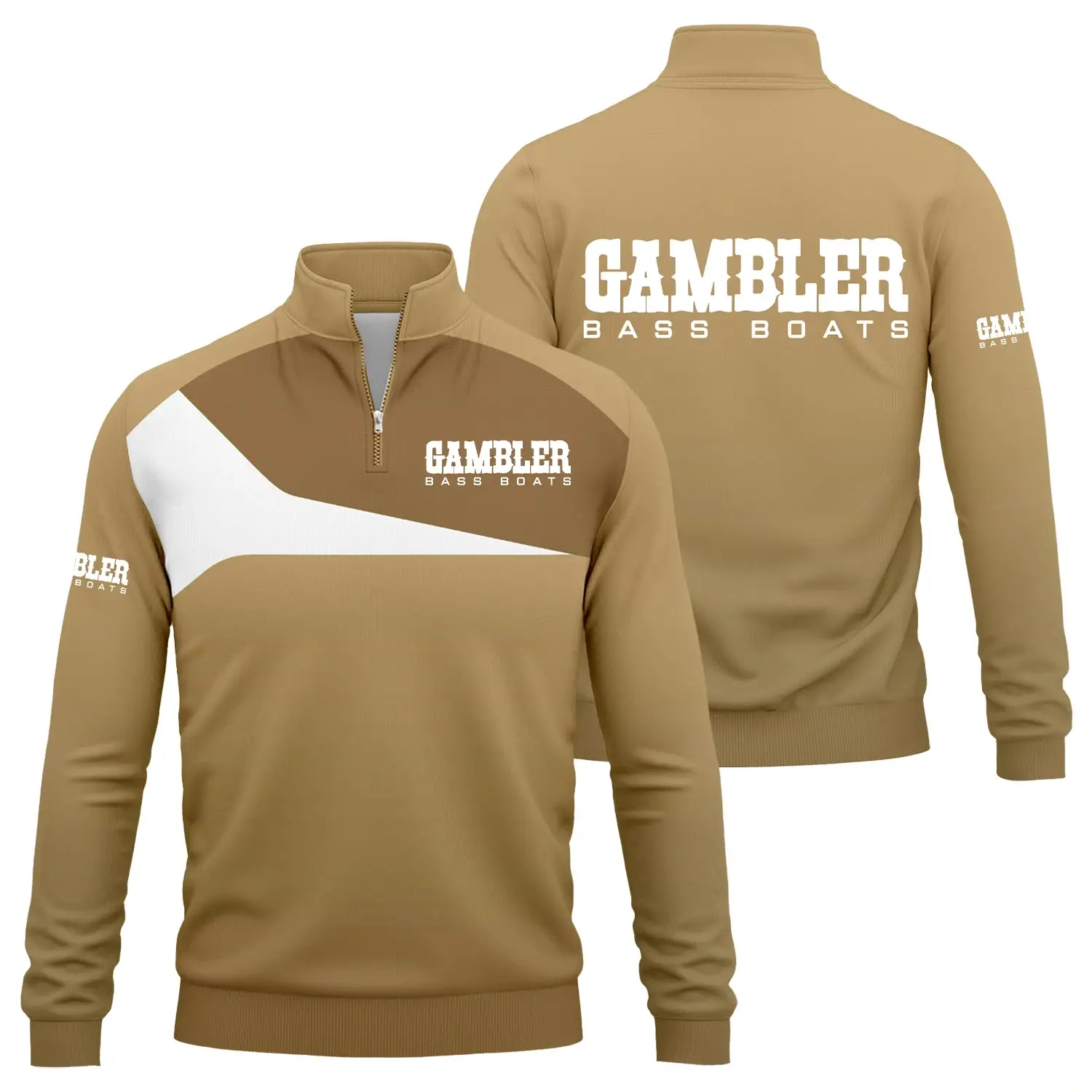 Gambler Exclusive Logo Quarter-Zip Sweatshirt TTFSQTZ210203GBZ – Gambler Sweatshirt