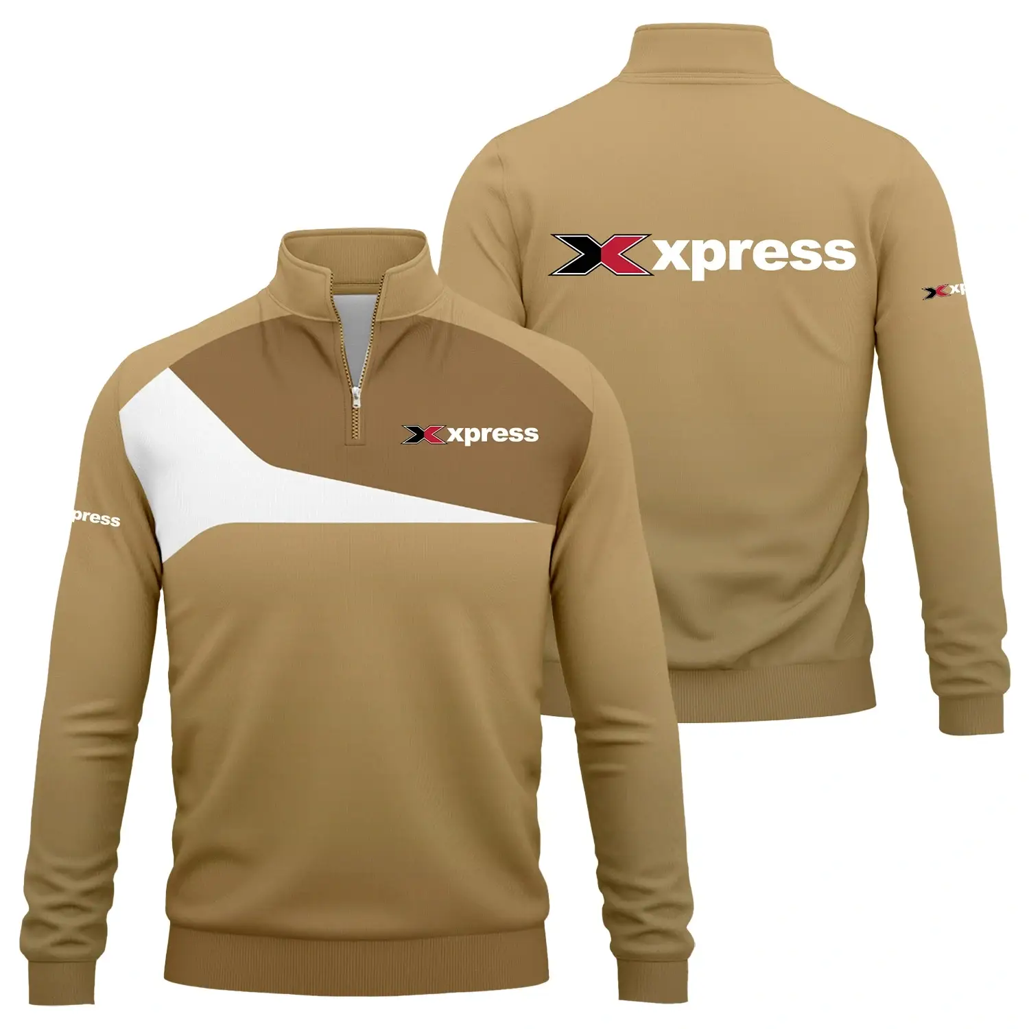 Xpress Exclusive Logo Quarter-Zip Sweatshirt TTFSQTZ210203XBZ – Xpress Sweatshirt