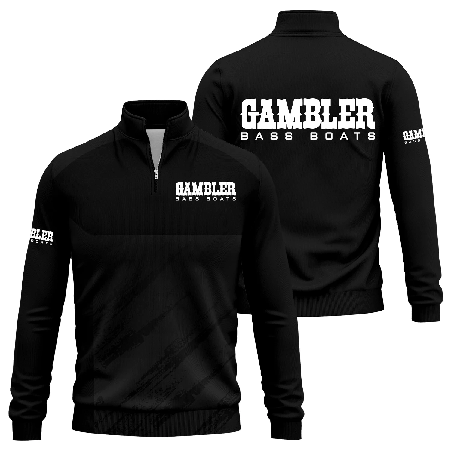 Gambler Exclusive Logo Quarter-Zip Sweatshirt TTFSQTZ210204GBZ – Gambler Sweatshirt
