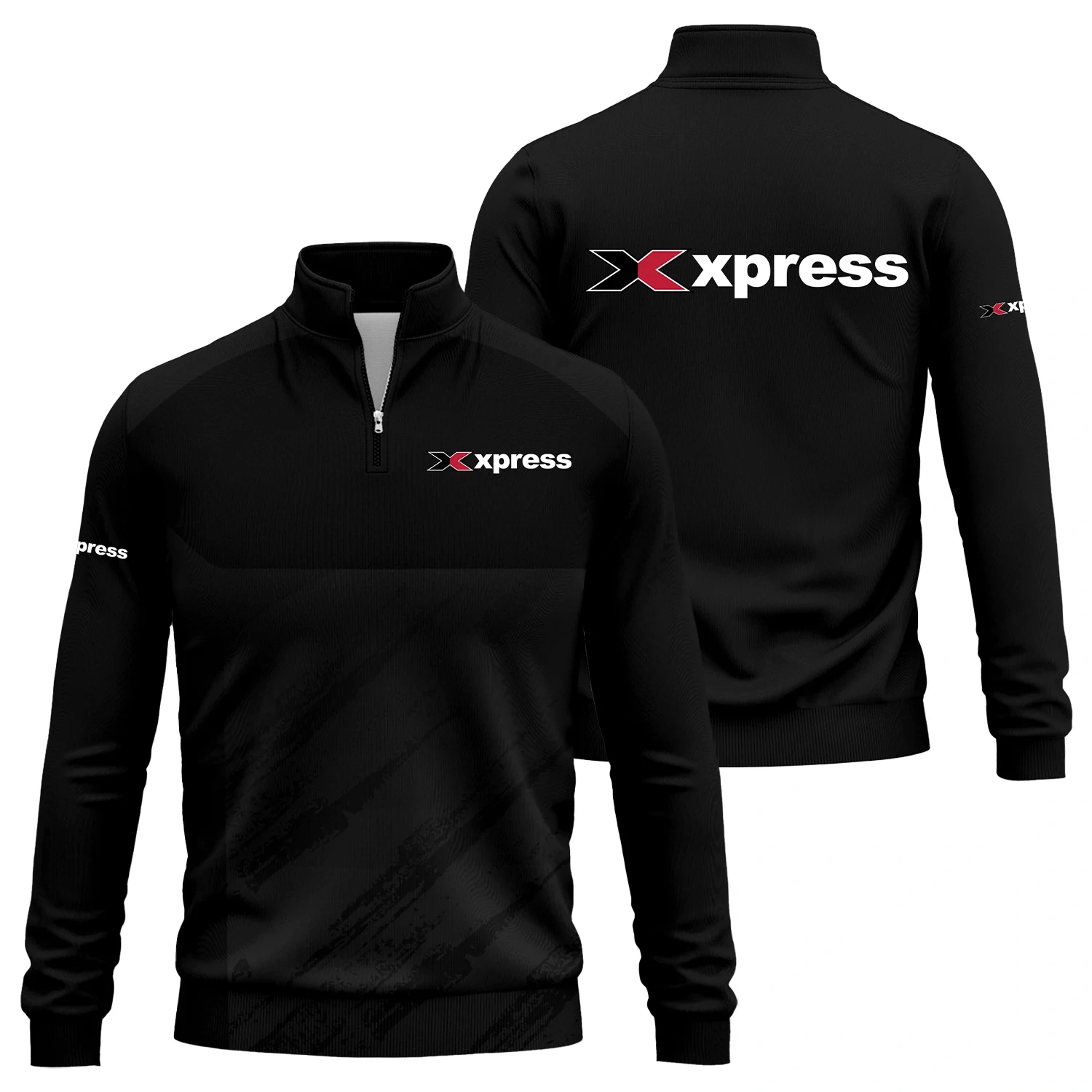 Xpress Exclusive Logo Quarter-Zip Sweatshirt TTFSQTZ210204XBZ – Xpress Sweatshirt