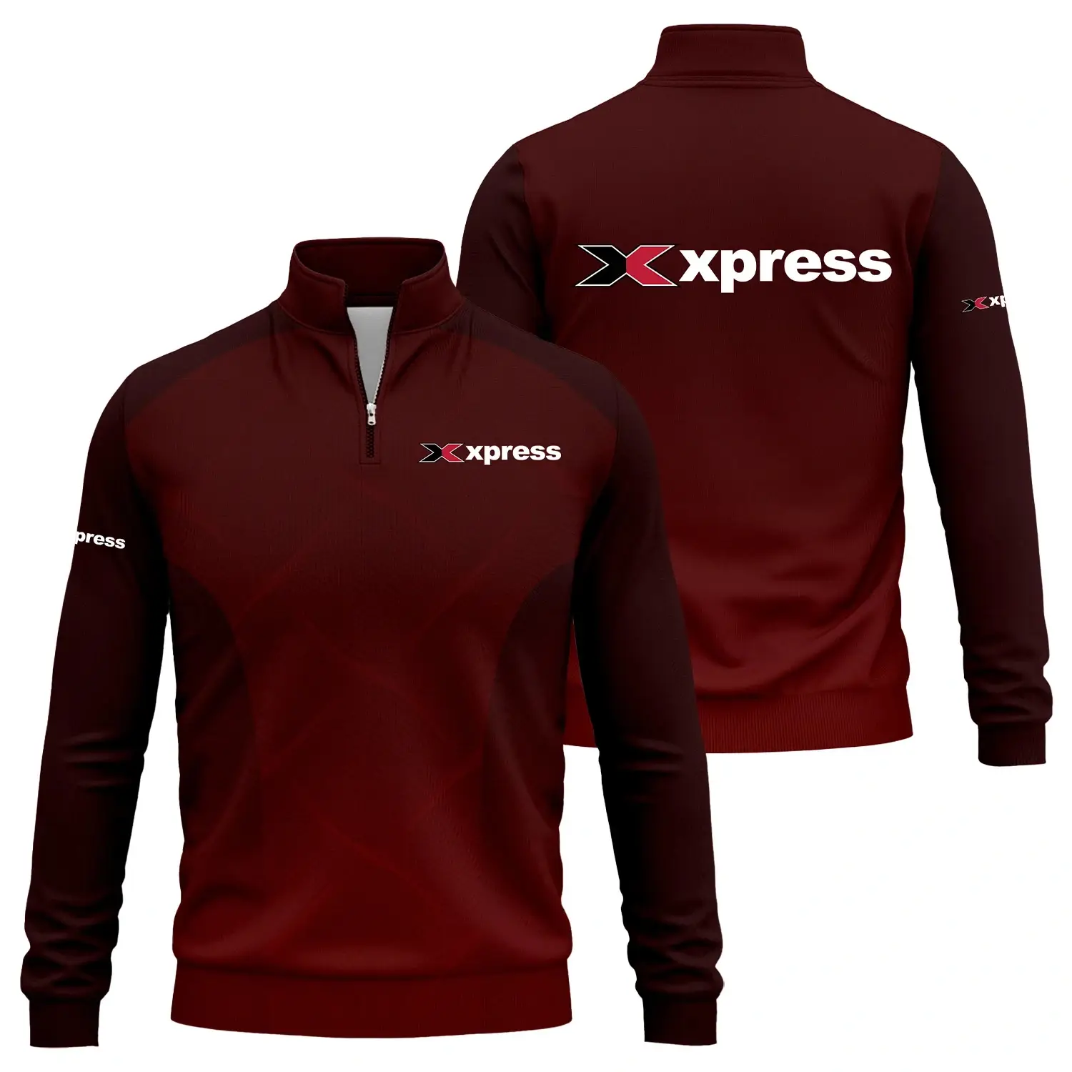 Xpress Exclusive Logo Quarter-Zip Sweatshirt TTFSQTZ210205XBZ – Xpress Sweatshirt
