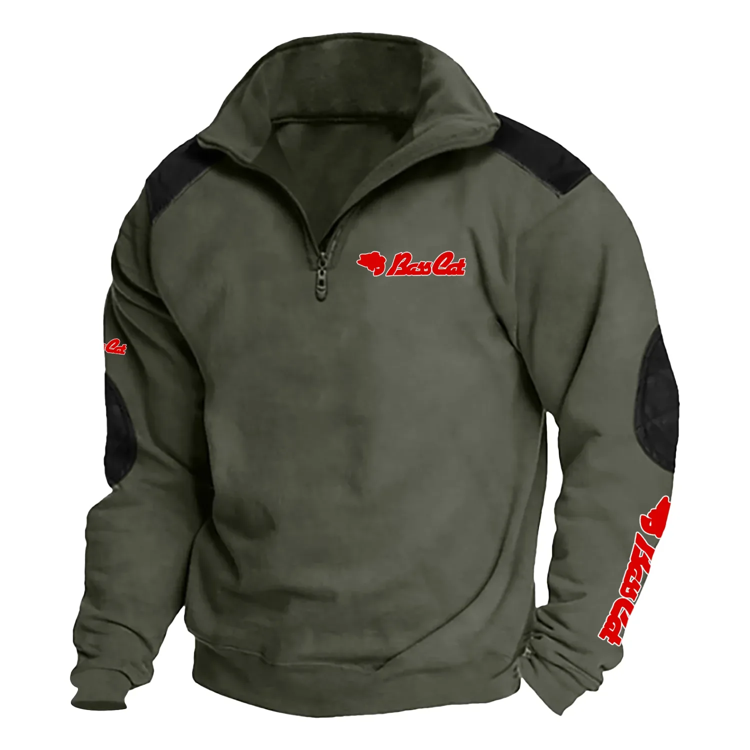 Bass Cat Exclusive Logo Tactical Quarter-Zip Sweatshirt TTFSSCS2510BCZ – Bass Cat Sweatshirt Bass Cat Exclusive Logo Tactical Quarter-Zip Sweatshirt TTFSSCS2510BCZ – Bass Cat Sweatshirt