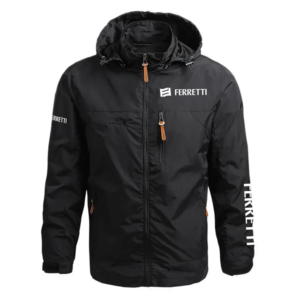 Ferretti Exclusive Logo Waterproof Outdoor Jacket Detachable Hood TTFSWOJ2510FTZ – Ferretti Jacket Ferretti Exclusive Logo Waterproof Outdoor Jacket Detachable Hood TTFSWOJ2510FTZ – Ferretti Jacket