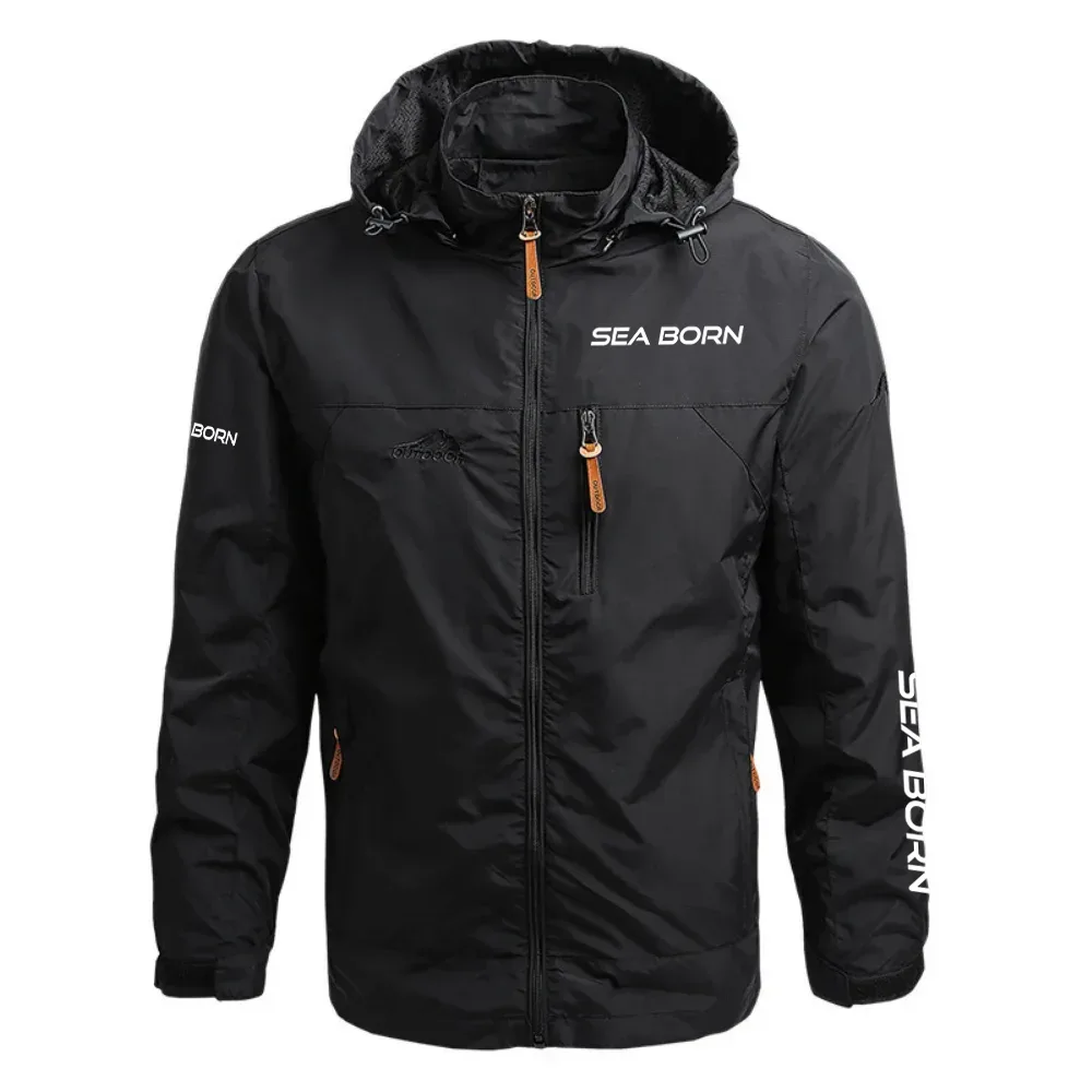 Sea Born Exclusive Logo Waterproof Outdoor Jacket Detachable Hood TTFSWOJ2510SEBZ – Sea Born Jacket