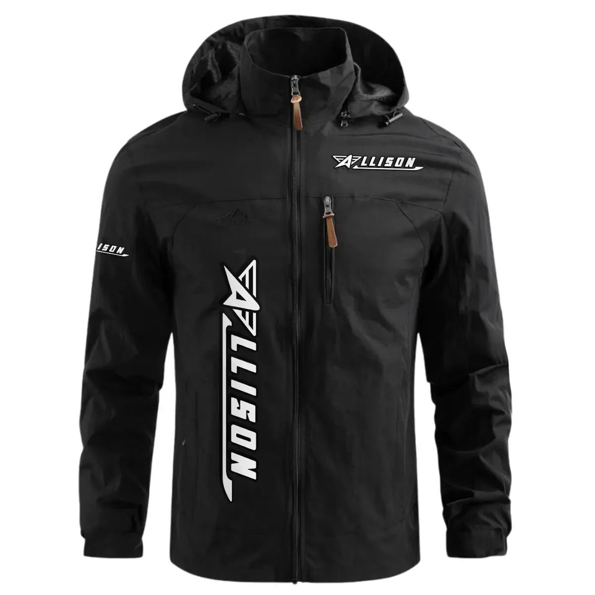 Allison Exclusive Logo Waterproof Windbreaker Jacket Detachable Hood TTFSWOJN2510ALZ – Allison Jacket