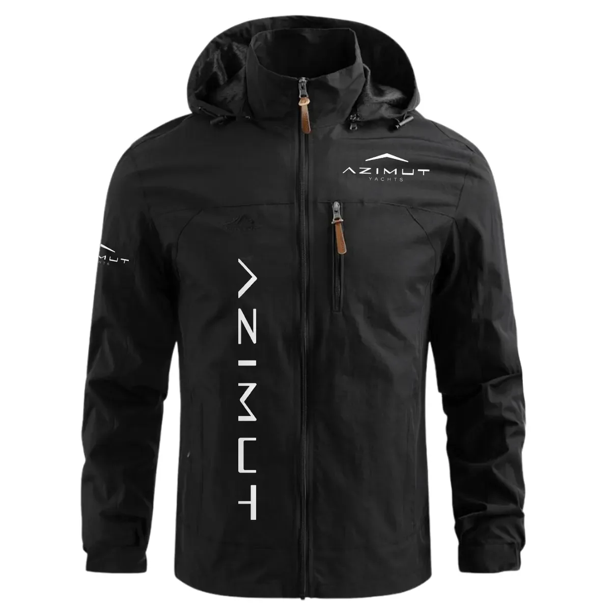 Azimut Exclusive Logo Waterproof Windbreaker Jacket Detachable Hood TTFSWOJN2510AZZ – Azimut Jacket