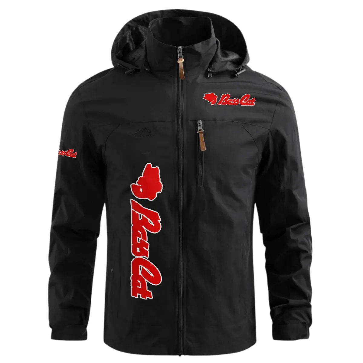 Bass Cat Exclusive Logo Waterproof Windbreaker Jacket Detachable Hood TTFSWOJN2510BCZ – Bass Cat Jacket