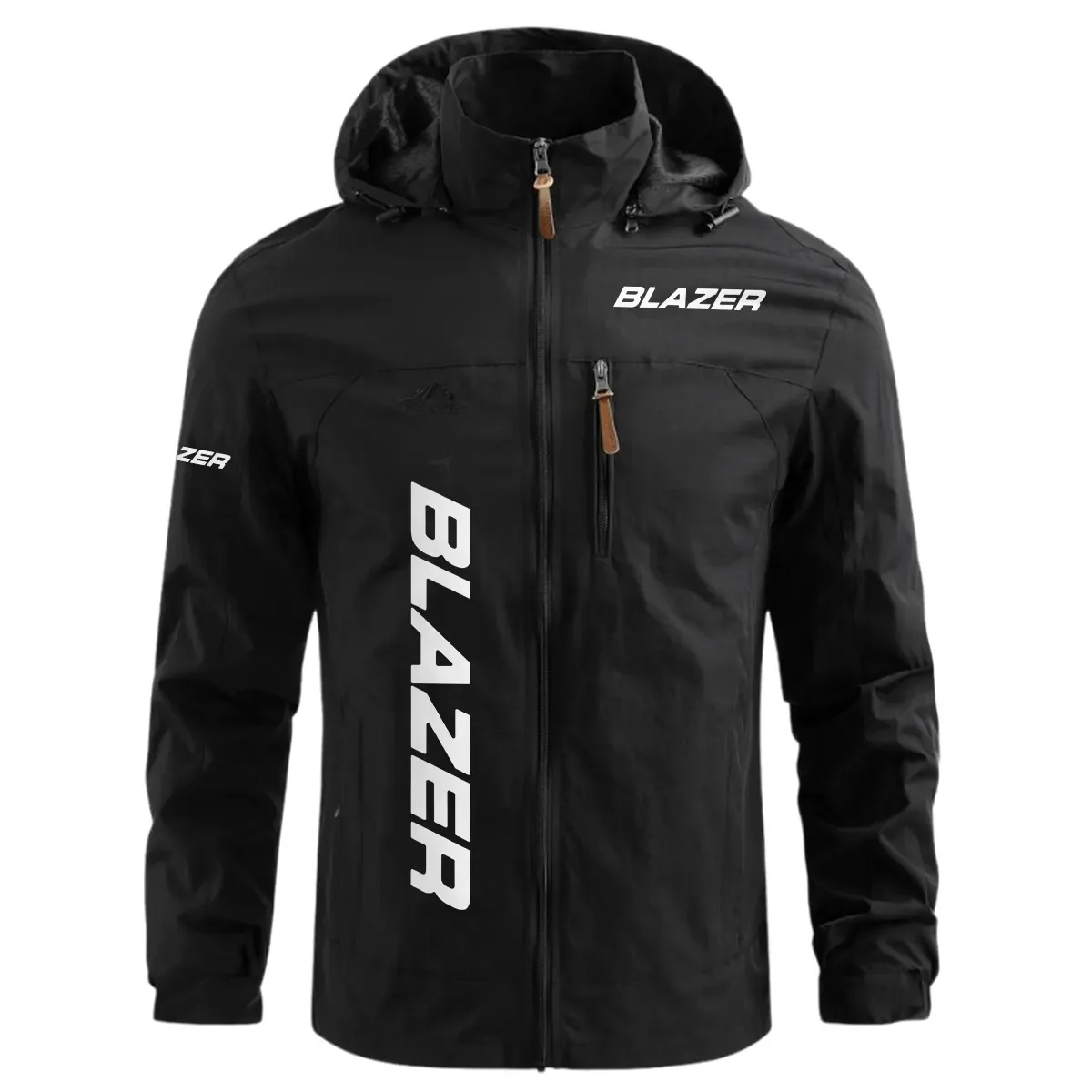 Blazer Exclusive Logo Waterproof Windbreaker Jacket Detachable Hood TTFSWOJN2510BLZ – Blazer Jacket