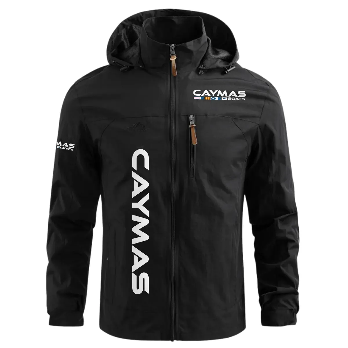 Caymas Exclusive Logo Waterproof Windbreaker Jacket Detachable Hood TTFSWOJN2510CBZ – Caymas Jacket