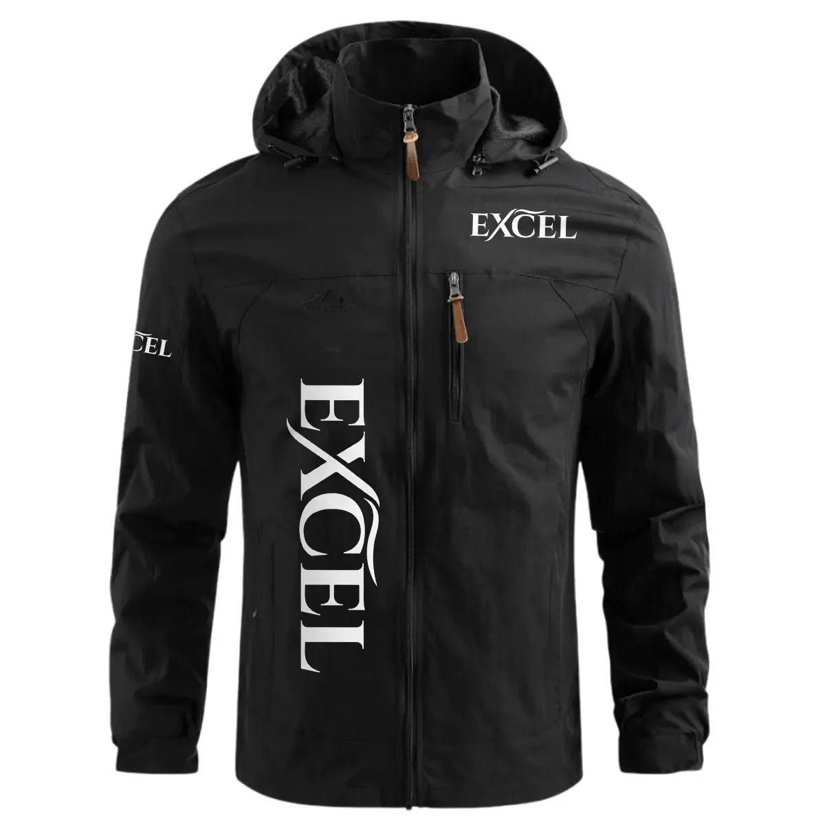 Excel Exclusive Logo Waterproof Windbreaker Jacket Detachable Hood TTFSWOJN2510EXZ – Excel Jacket