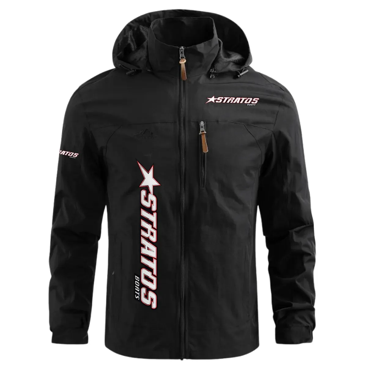 Stratos Exclusive Logo Waterproof Windbreaker Jacket Detachable Hood TTFSWOJN2510SAZ – Stratos Jacket