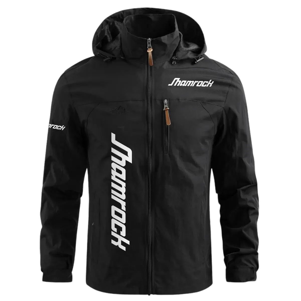 Shamrock Exclusive Logo Waterproof Windbreaker Jacket Detachable Hood TTFSWOJN2510SHZ – Shamrock Jacket