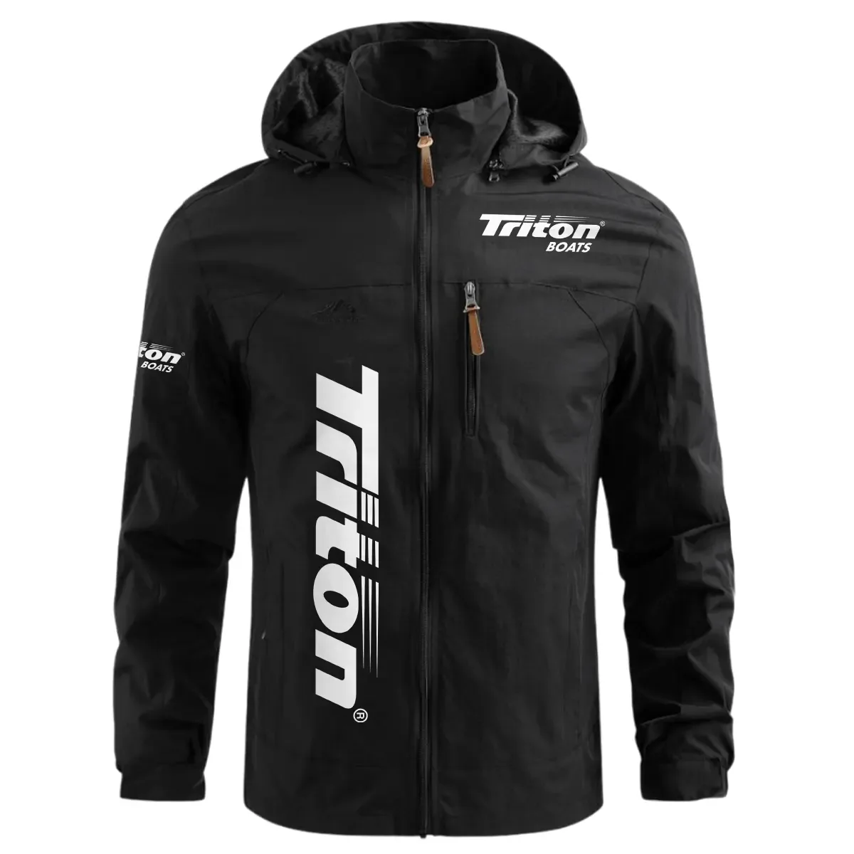 Triton Exclusive Logo Waterproof Windbreaker Jacket Detachable Hood TTFSWOJN2510TBZ – Triton Jacket