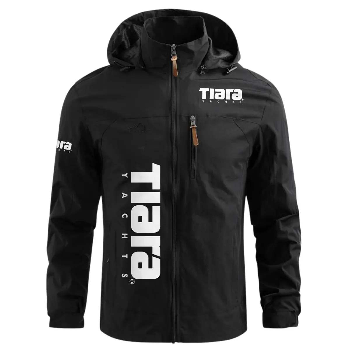 Tiara Yachts Exclusive Logo Waterproof Windbreaker Jacket Detachable Hood TTFSWOJN2510TYZ – Tiara Yachts Jacket