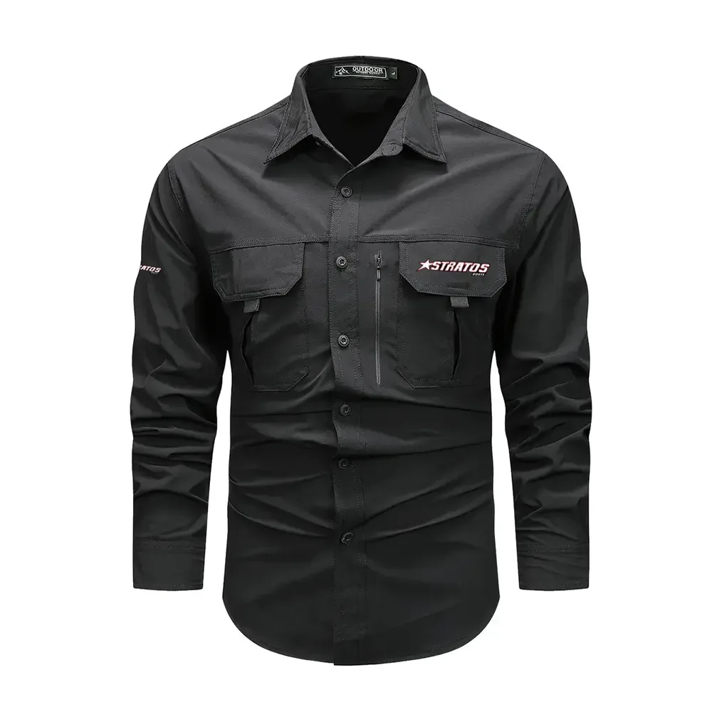 Stratos Exclusive Logo Long-Sleeved Shirt HCPDLS075SAZ – Stratos Gift