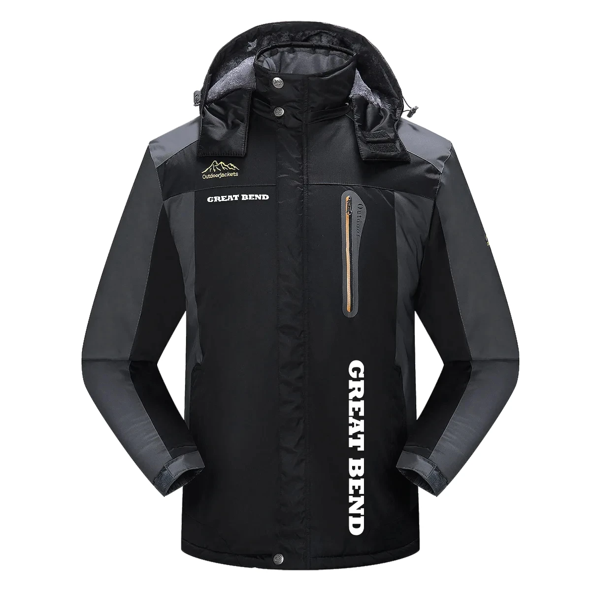 Great Bend Exclusive Logo Detachable Hood Fleece Jacket OUFADFJ0611GBZ – Great Bend Jacket
