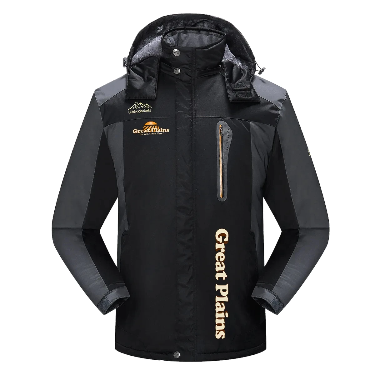 Great Plains Exclusive Logo Detachable Hood Fleece Jacket OUFADFJ0611GPZ – Great Plains Jacket