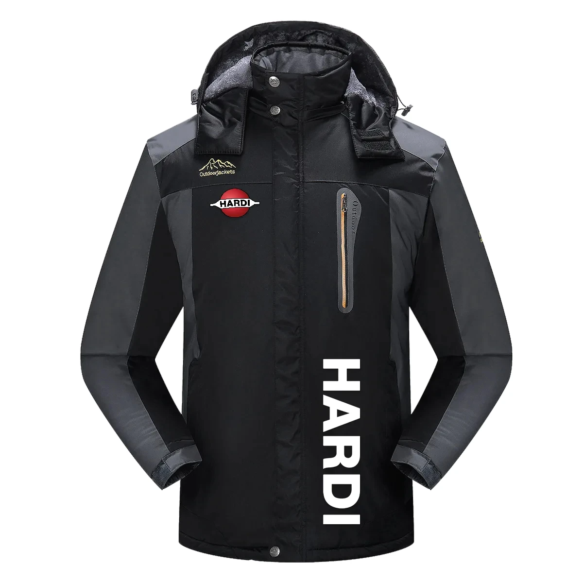 Hardi Exclusive Logo Detachable Hood Fleece Jacket OUFADFJ0611HAZ – Hardi Jacket