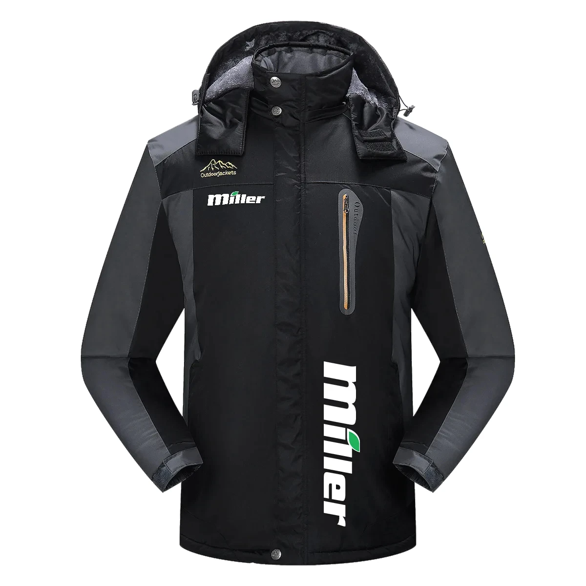 Miller Exclusive Logo Detachable Hood Fleece Jacket OUFADFJ0611MLZ – Miller Jacket