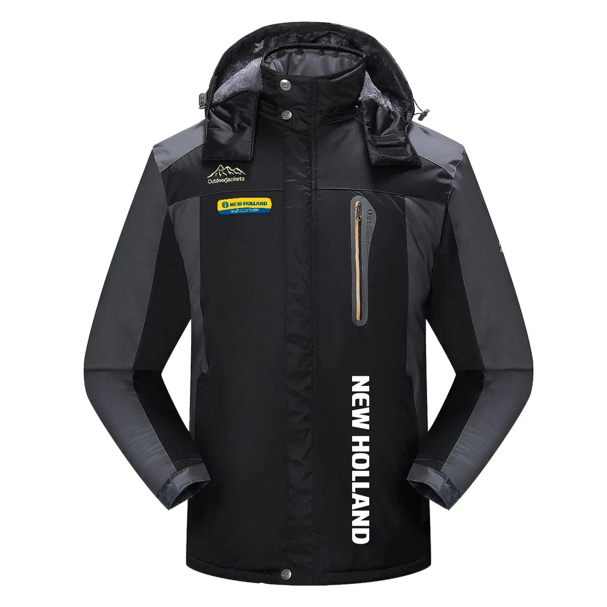 New Holland Exclusive Logo Detachable Hood Fleece Jacket OUFADFJ0611NHZ – New Holland Jacket