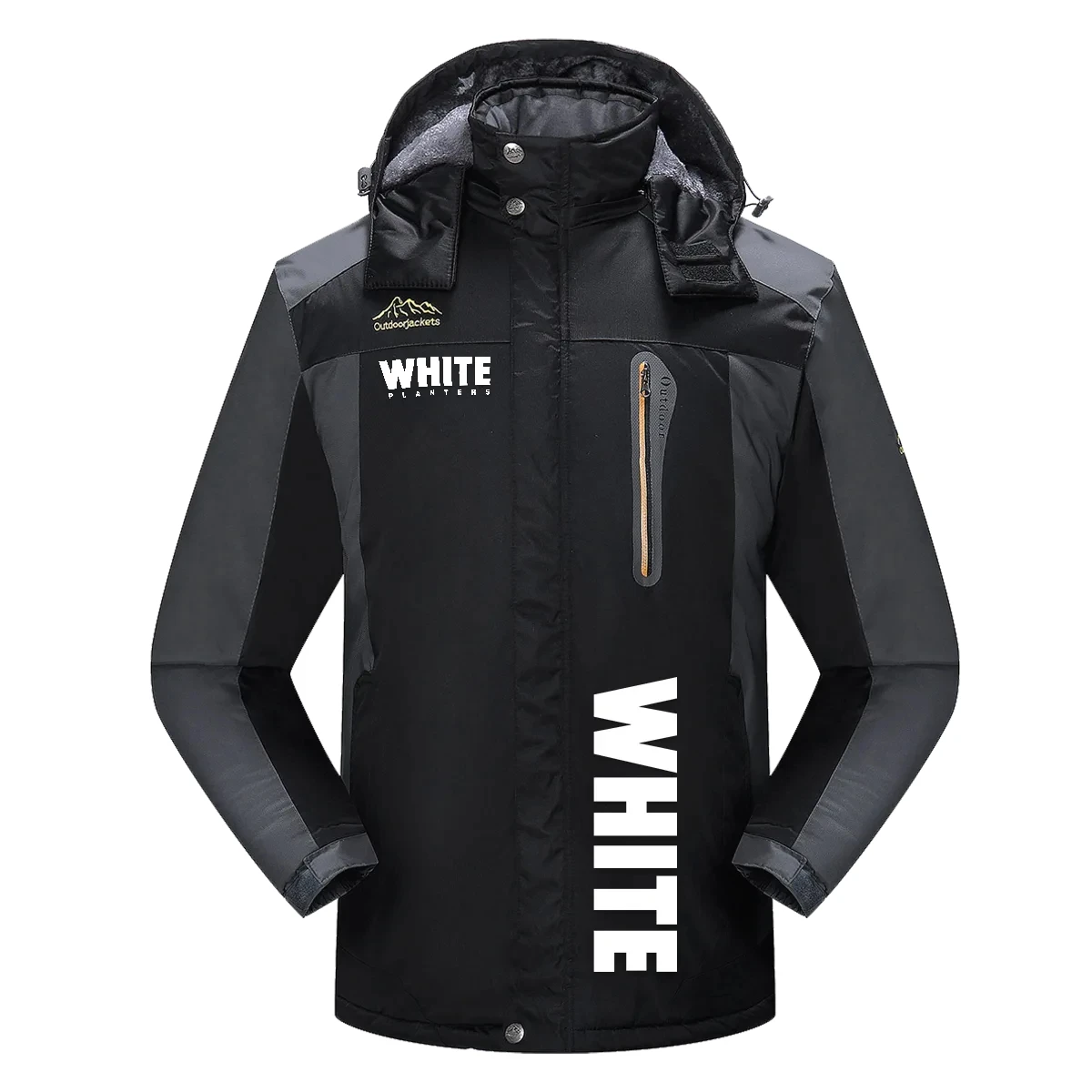 White Planters Exclusive Logo Detachable Hood Fleece Jacket OUFADFJ0611WPZ – White Planters Jacket