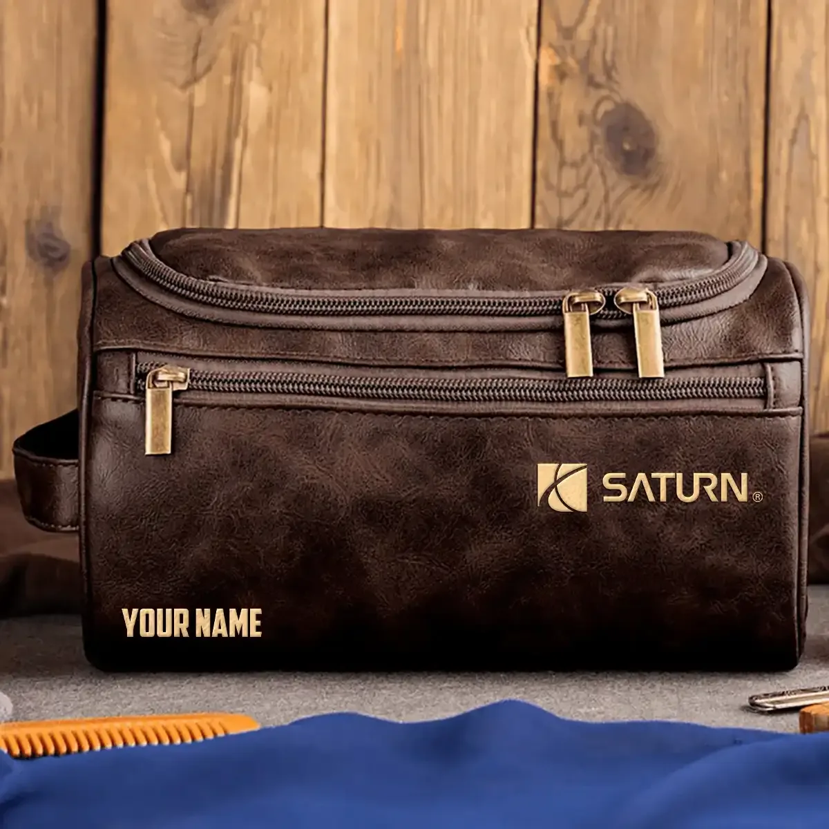 Saturn Exclusive Logo Leather Toiletry Bag OUFALB0819SRZ – Saturn Bag