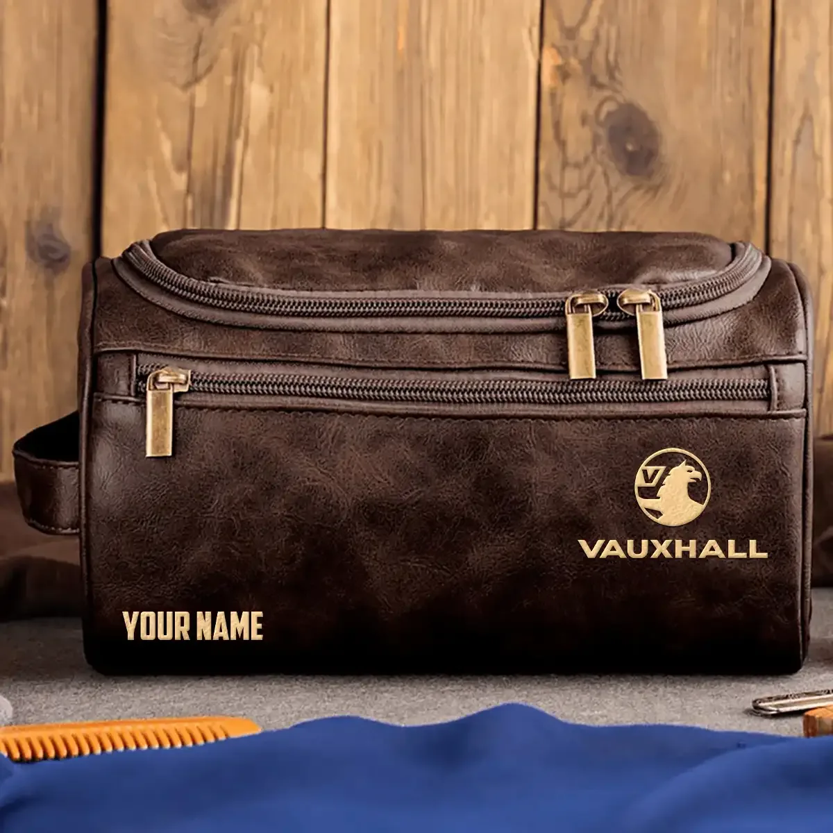 Vauxhall Exclusive Logo Leather Toiletry Bag OUFALB0819VXZ – Vauxhall Bag