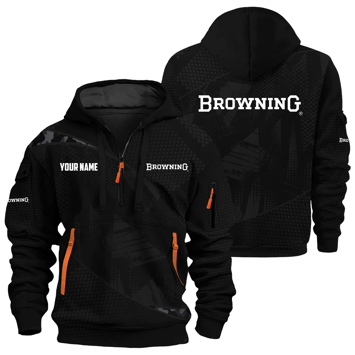 Browning Exclusive Hoodie Half Zipper OUHU3DHHZ12BRZ – Browning Hoodie
