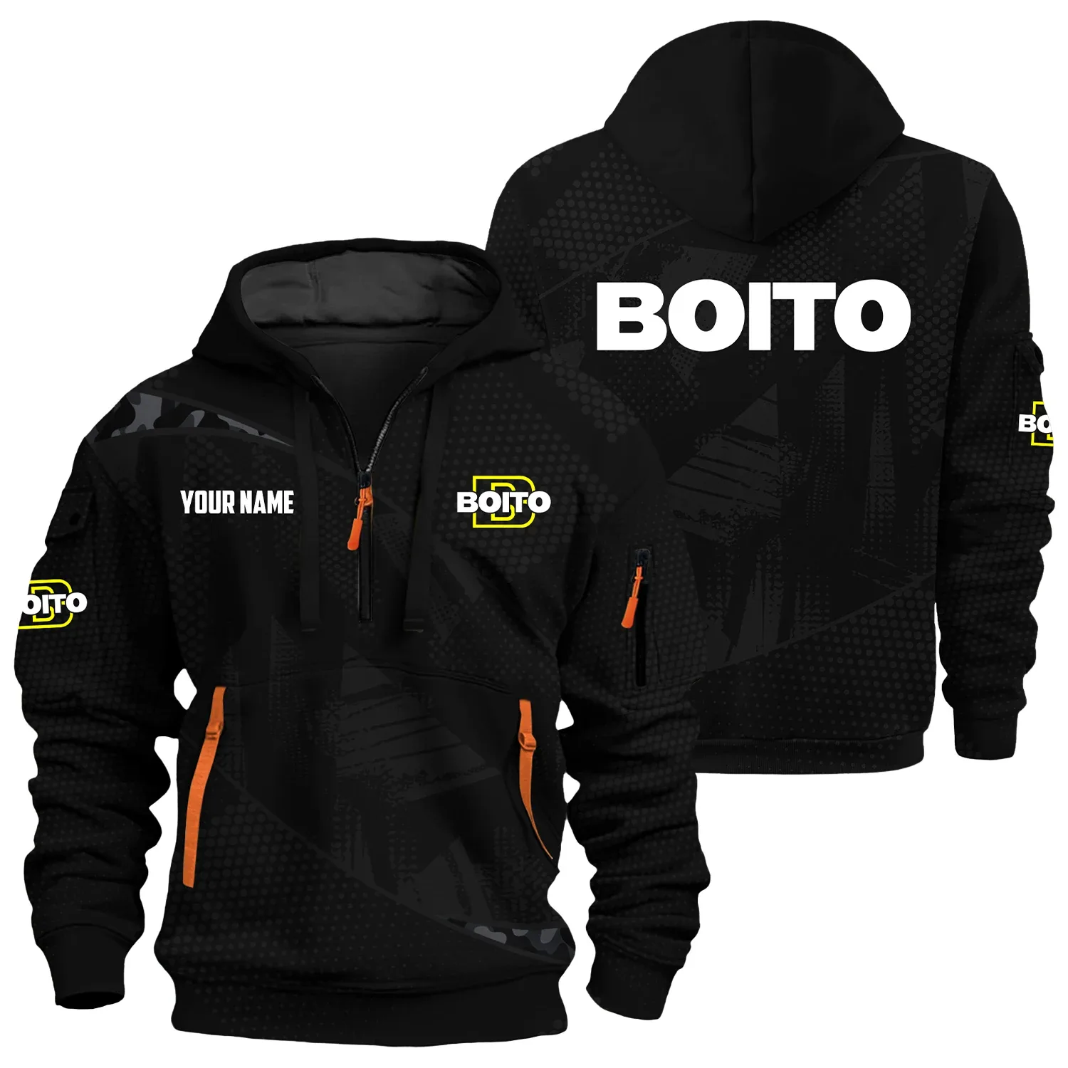 E.R. Amantino Exclusive Hoodie Half Zipper OUHU3DHHZ12ERZ – E.R. Amantino Hoodie