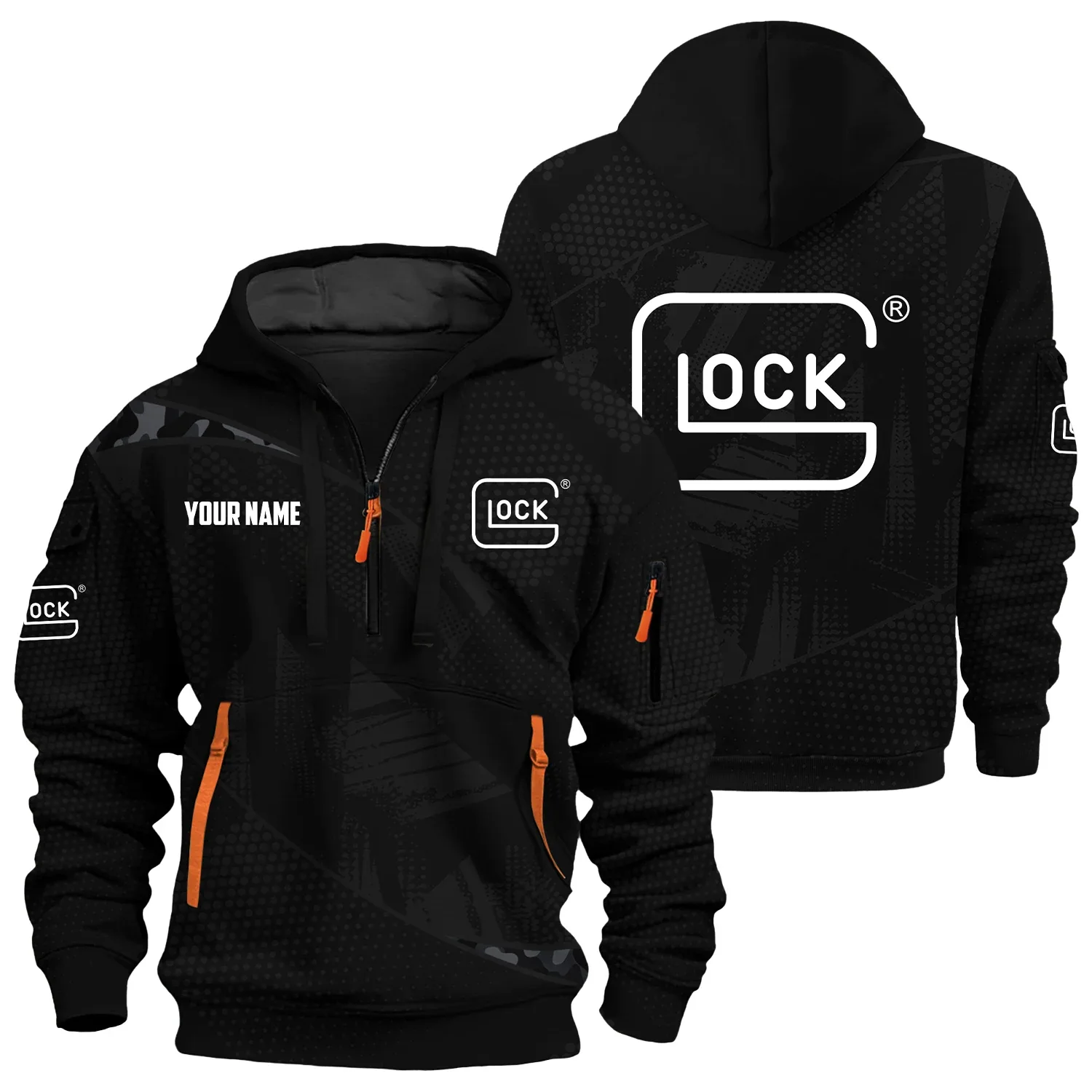 Glock Exclusive Hoodie Half Zipper OUHU3DHHZ12GOZ – Glock Hoodie