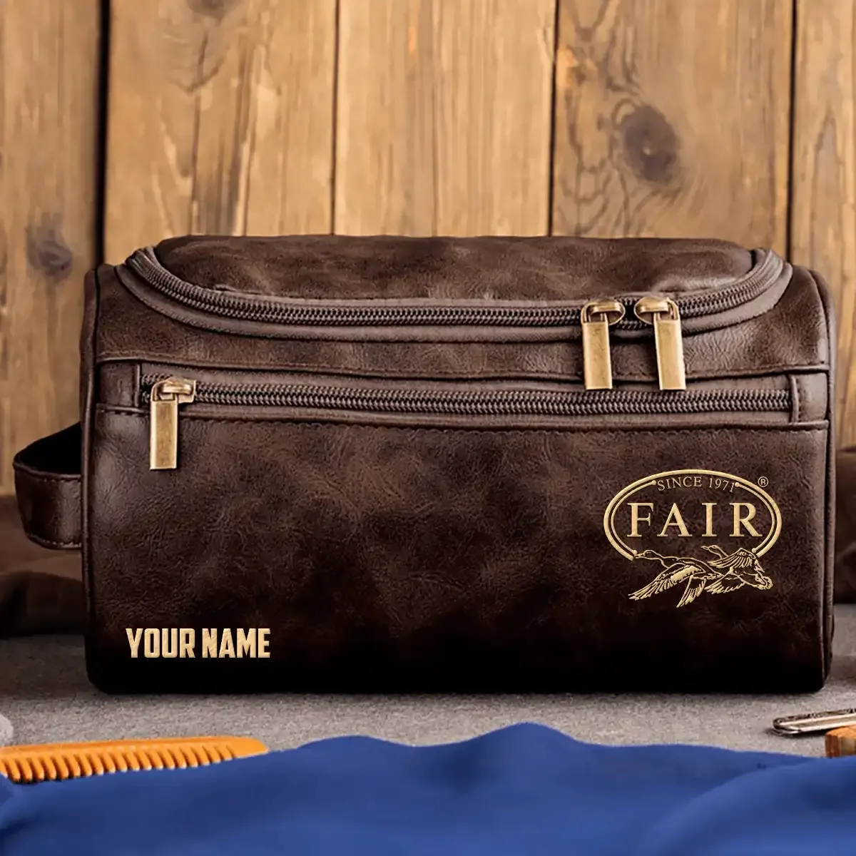 Fair Exclusive Logo Leather Toiletry Bag OUHULB0815FIZ – Fair Bag