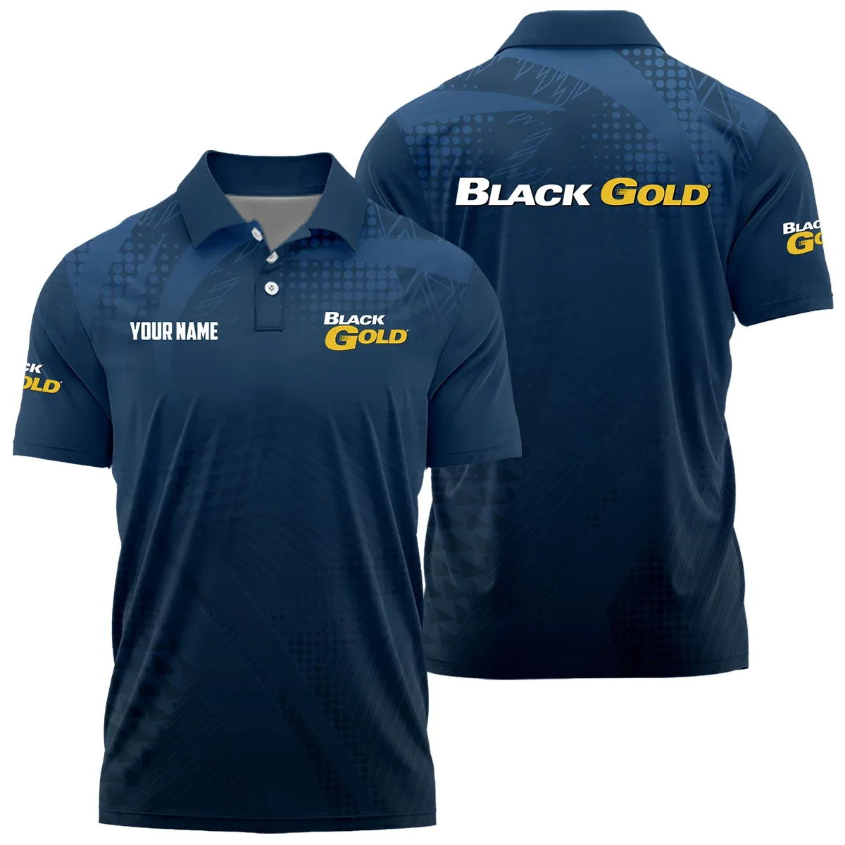 Black Gold Sights Exclusive Logo Polo Shirt OUHUPLTS081507BDZ – Black Gold Sights Polo Shirt