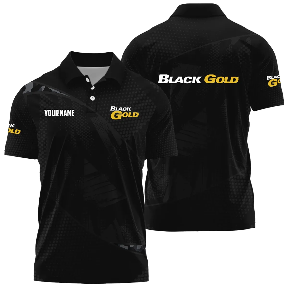 Black Gold Sights Exclusive Logo Polo Shirt OUHUPLTS081512BDZ – Black Gold Sights Polo Shirt