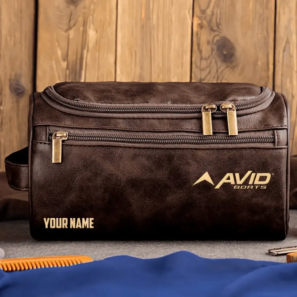 Avid Exclusive Logo Leather Toiletry Bag TTFSLB0819AVZ – Avid Bag